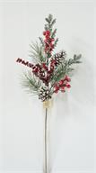 Snowy Mixed Pine Berry & Pinecone SP