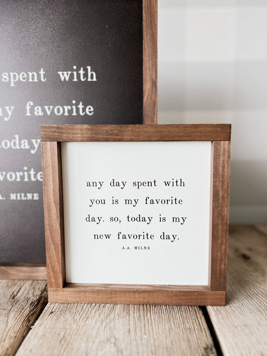 Any Day Spent With You | Mother's Day Gifts, Wall Art