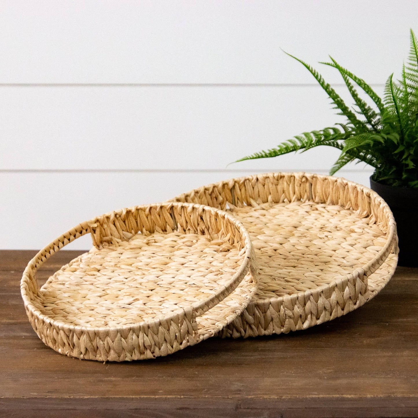 Round Seagrass Trays (SET OF 2)