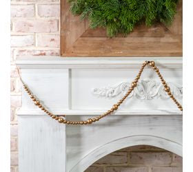 71" GOLD BEADS JUTE LOOPS