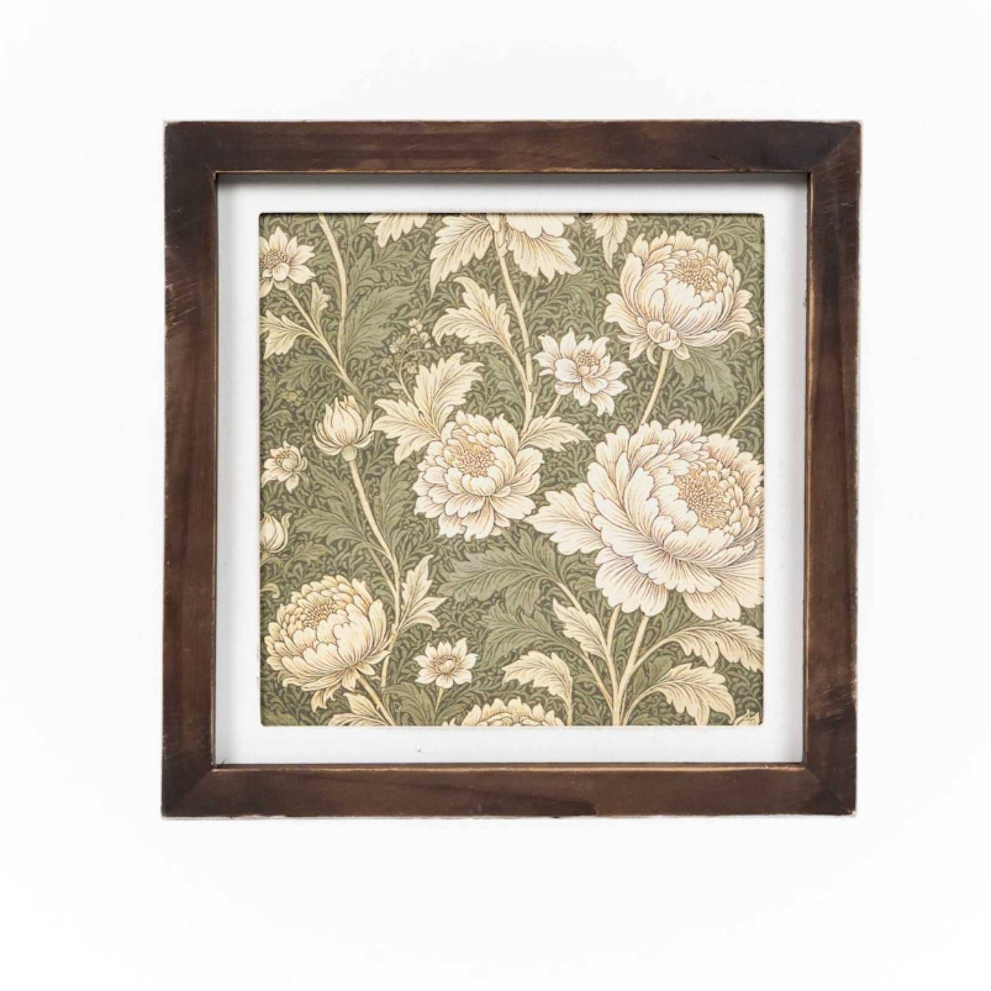 11014 - 10x10 wood frame Wall Art sign (FLORAL) Home Decor