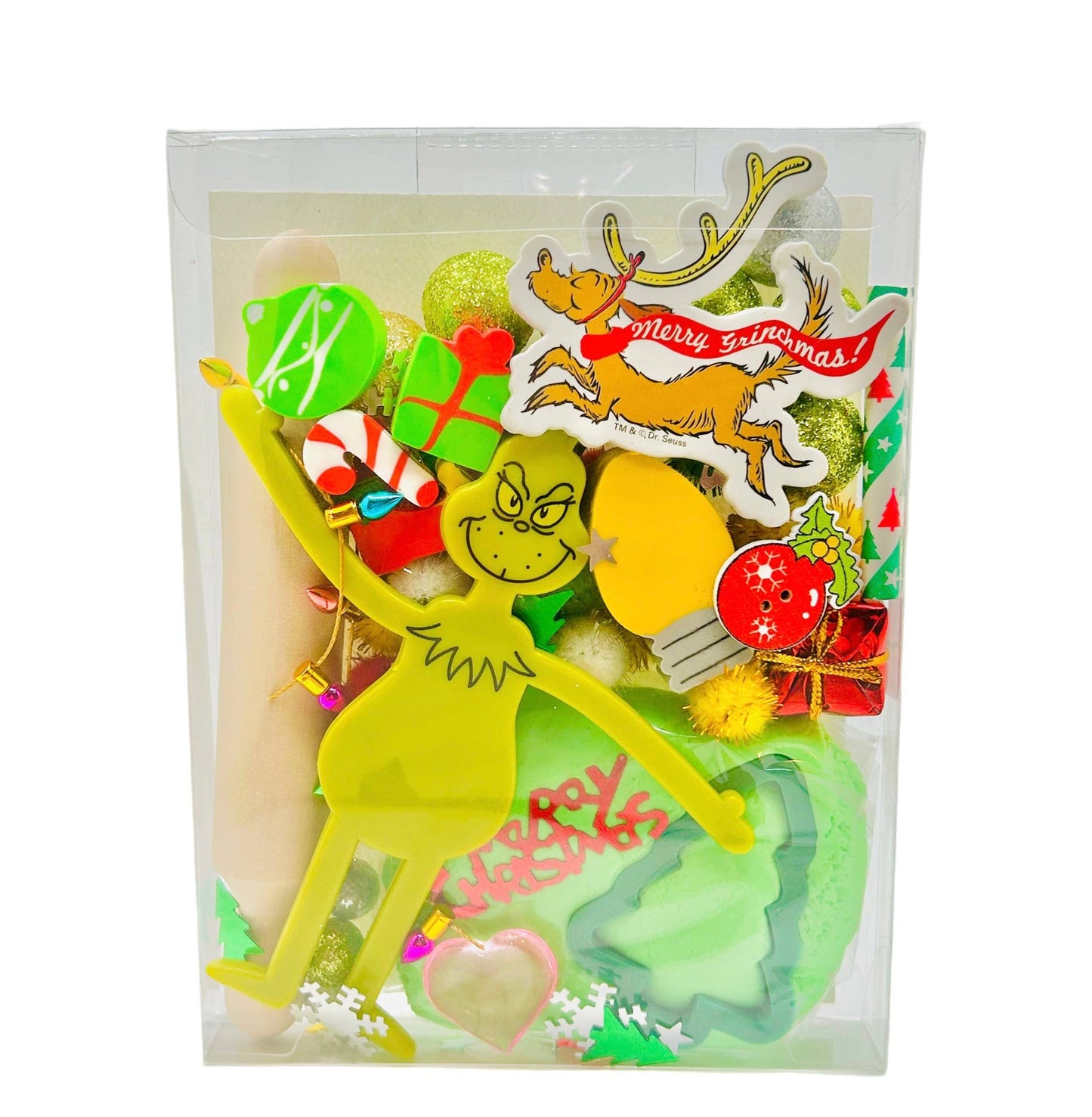 Grinch Sensory Play Dough Kiti