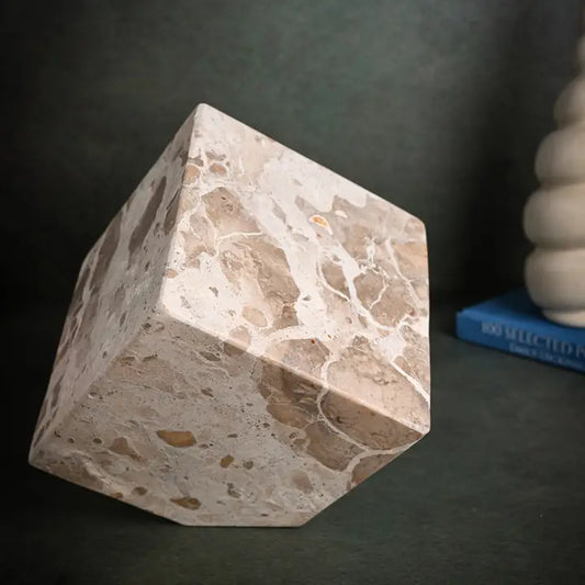 Butter Scotch Marble Cube Object