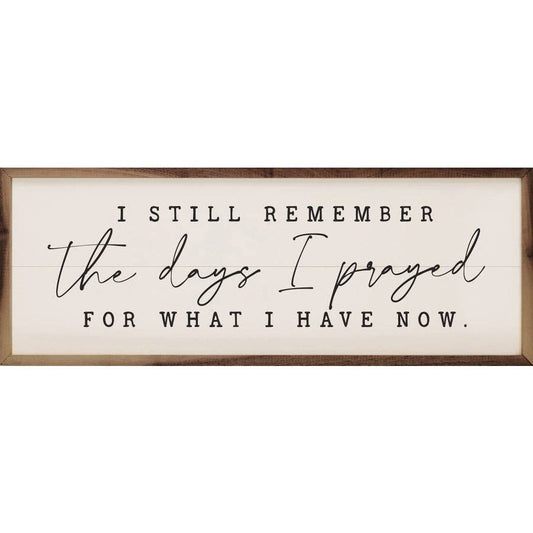 The Days I Prayed Script White