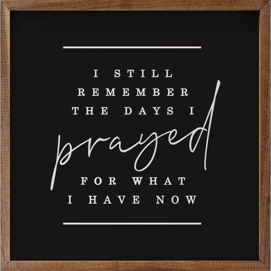 The Days I Prayed Lines Black