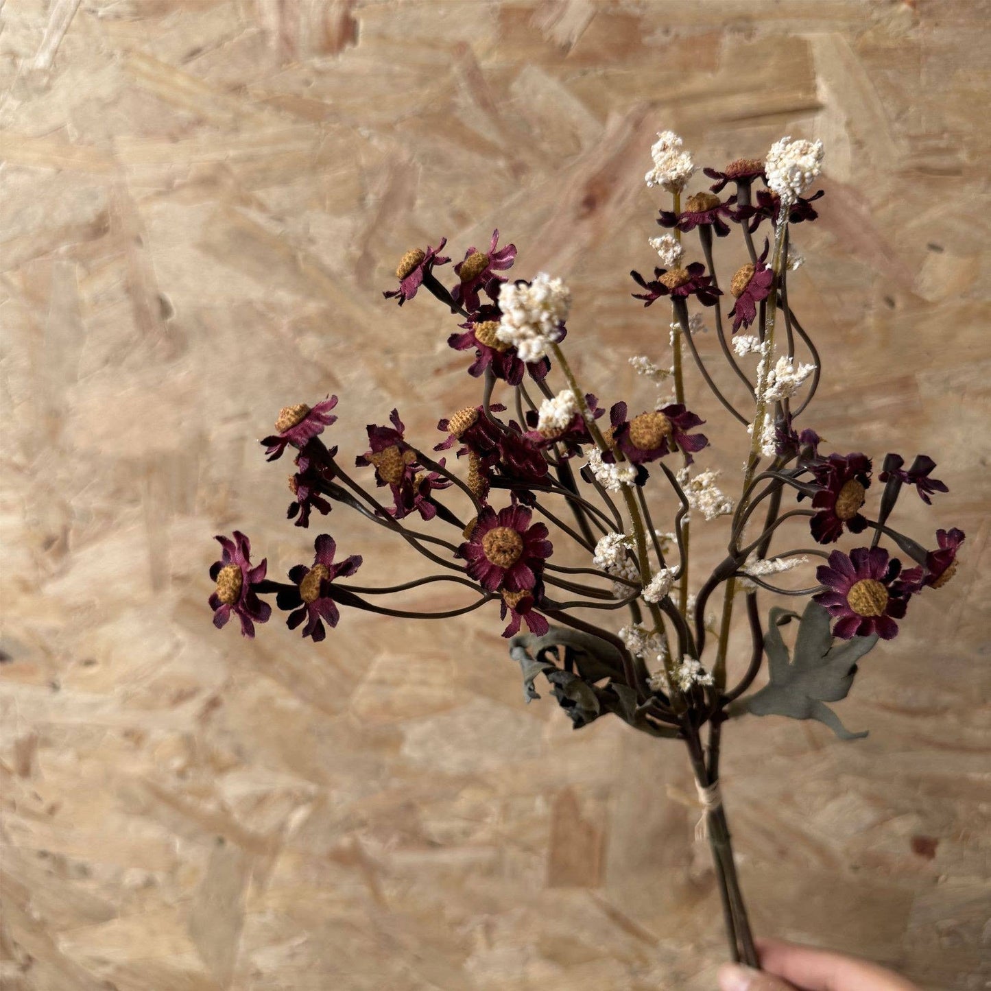 13''T Faux Daisies Floral Bunch, Dried Look Autumn Daisies
