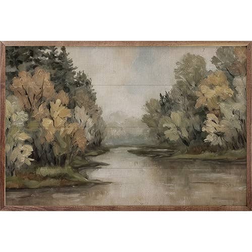 Driftless Trees Along River