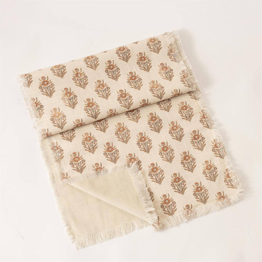 Table Runner - Block Print Silhouette