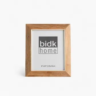 8x10 Wood Picture Frame w/ White Resin Border