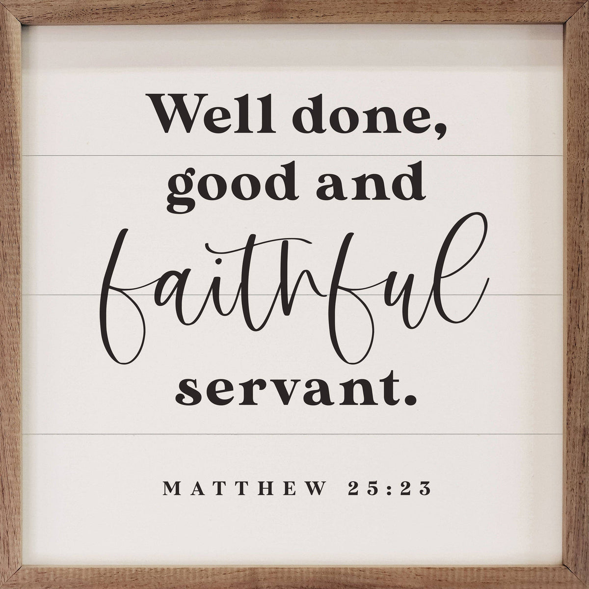 Faithful Servant Matthew 25:23 White