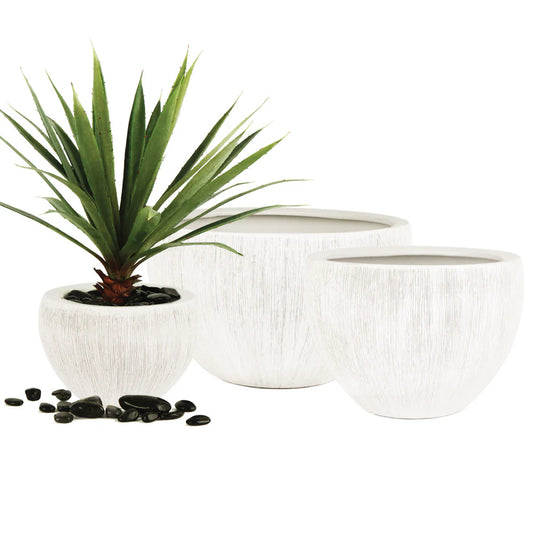 White Tropical Planter