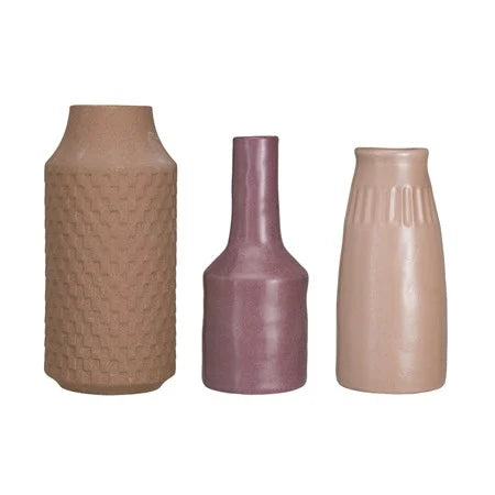 Mauve Stoneware Vase