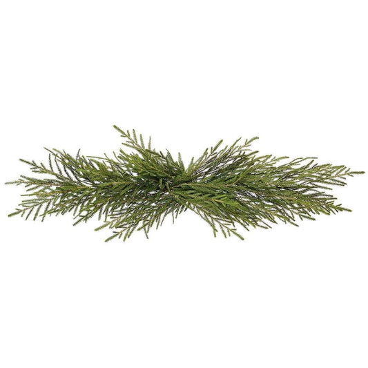 52" Soft PE Cypress Mantel Swag Garland Green
