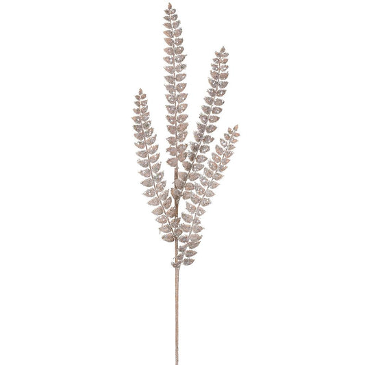 32" Sequin Fern Spray  Champagne