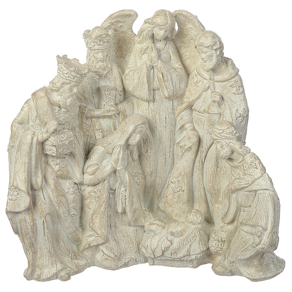 9" Nativity TAble Top White