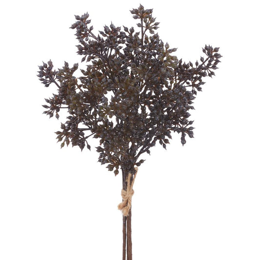 12" Sedum Bundle x3  Dark Brown