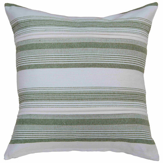 Green/Beige Stripe Pillow