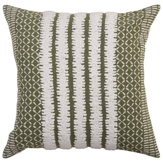 Green Stripe Pillow