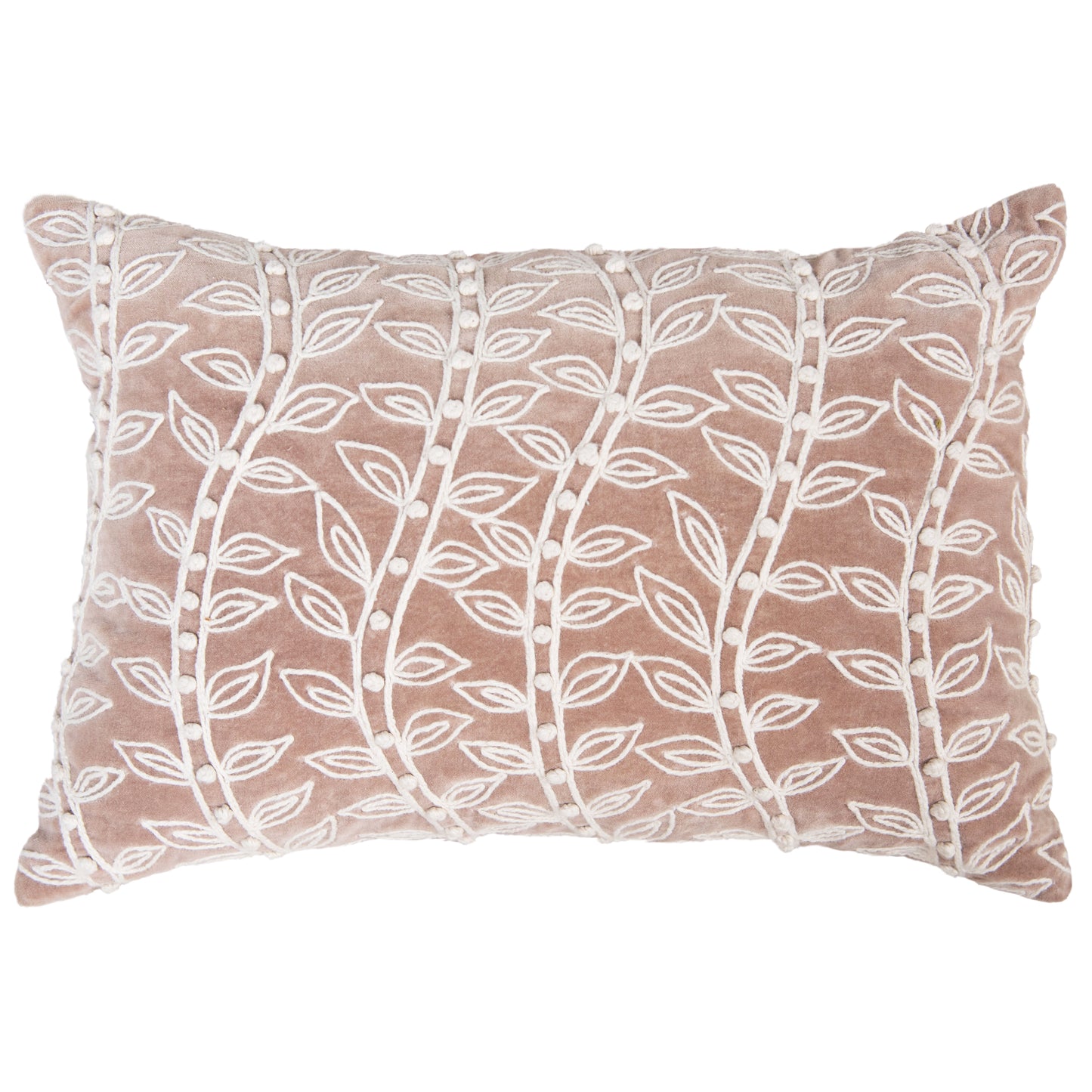 Mauve Leaf Pillow
