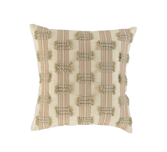 Mauve Striped Pillow