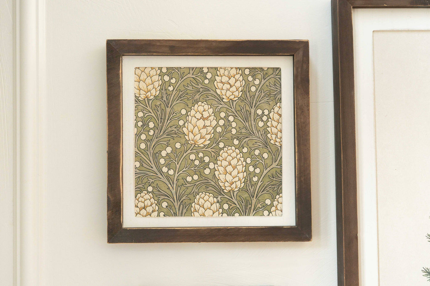 11014 - 10x10 wood frame Wall Art sign (FLORAL) Home Decor