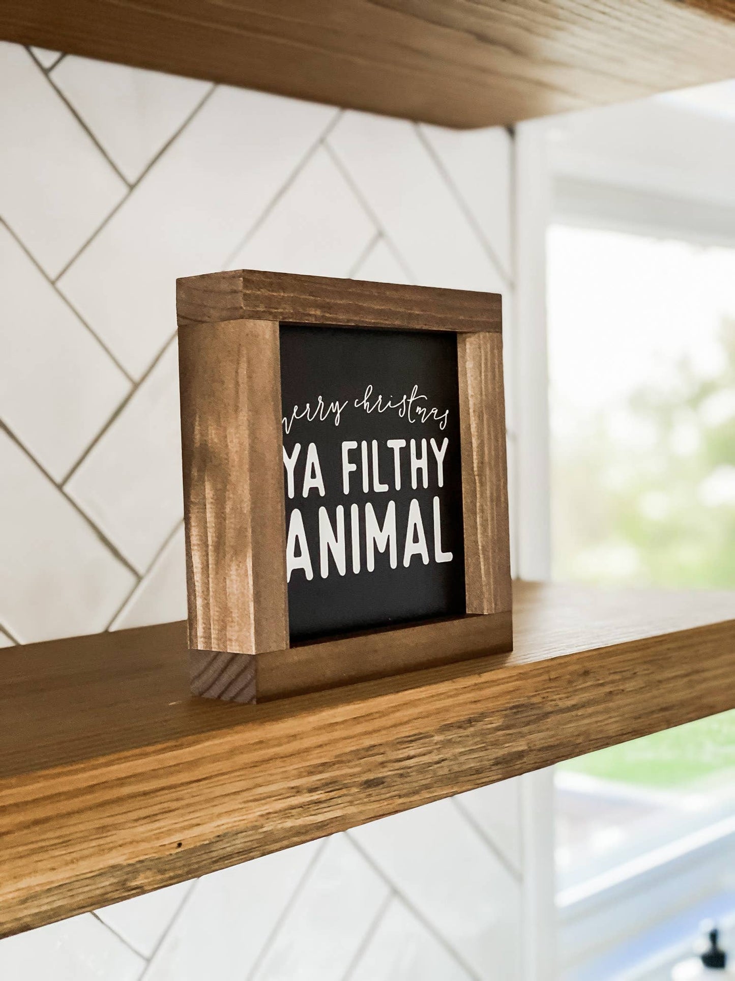 Merry Christmas Ya Filthy Animal | Christmas Wall Decor