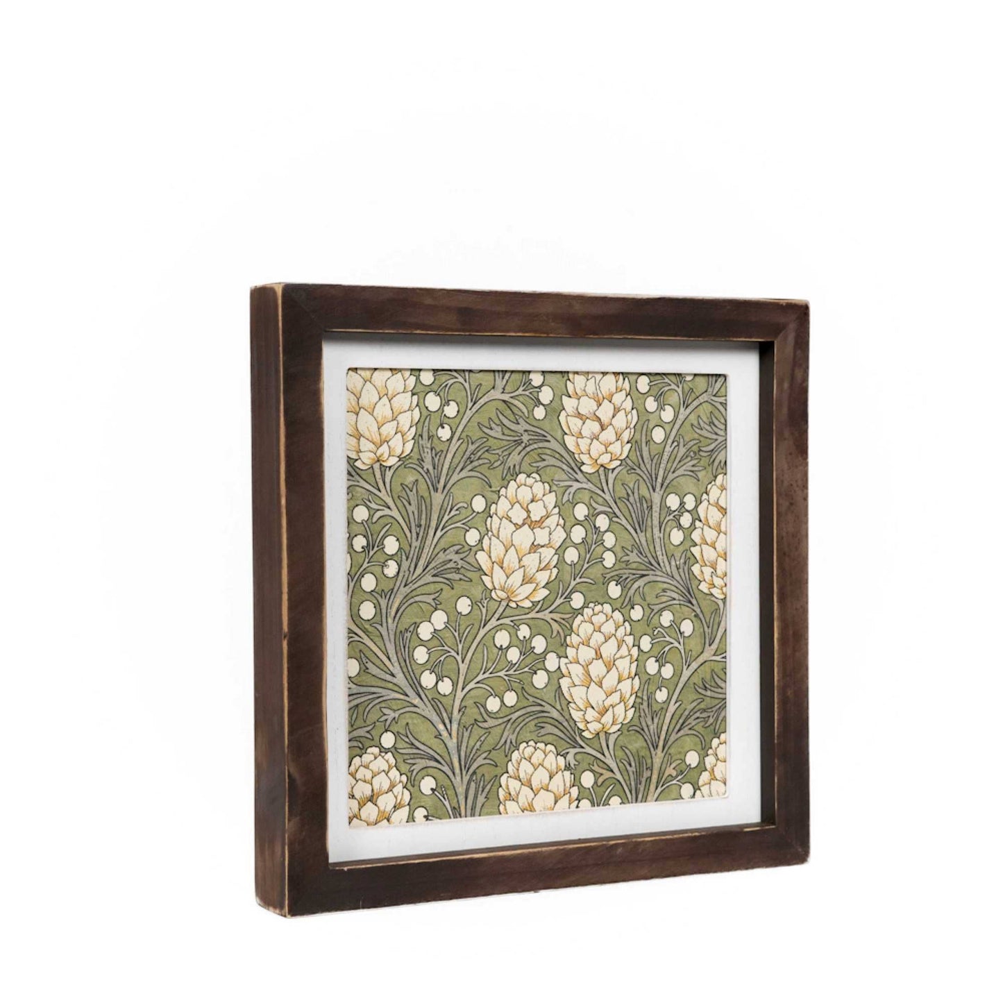 11014 - 10x10 wood frame Wall Art sign (FLORAL) Home Decor