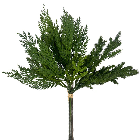 Real Touch Mini Spruce/Cedar Branch Bundle 16"