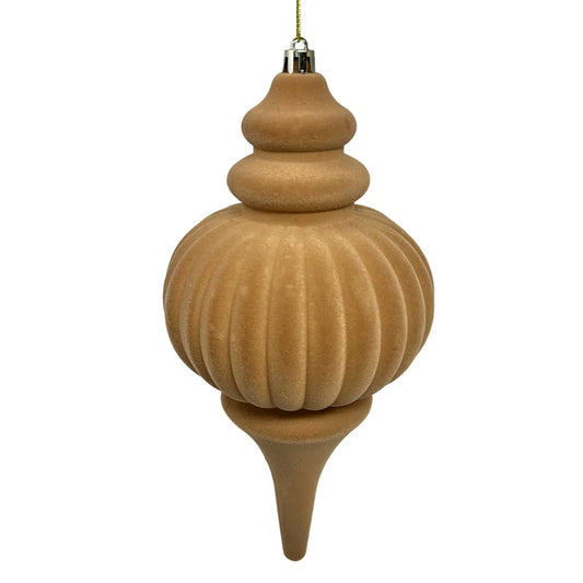 Tan Finial Ornament 10"