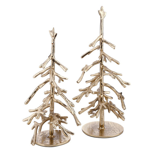 Gold Metal Twig Trees