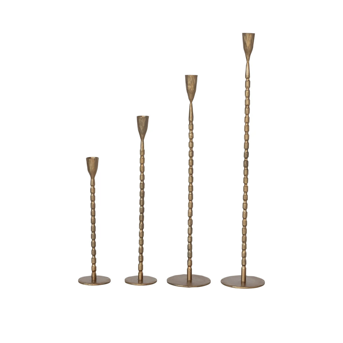 Set of 2 Brass Taper Holders