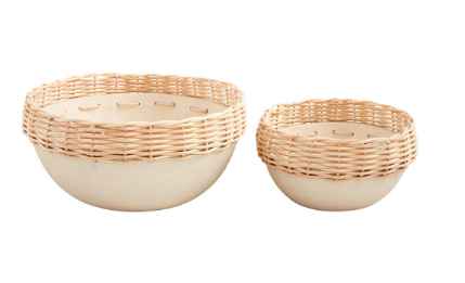 Rattan Rim Bowl