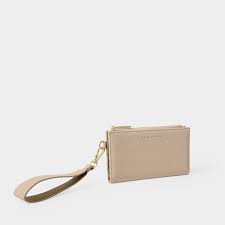 Light Taupe Wristlet Pouch