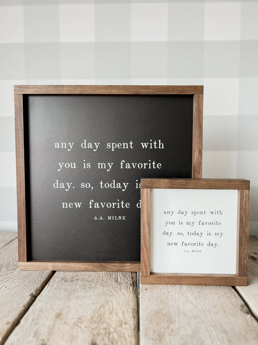 Any Day Spent With You | Mother's Day Gifts, Wall Art