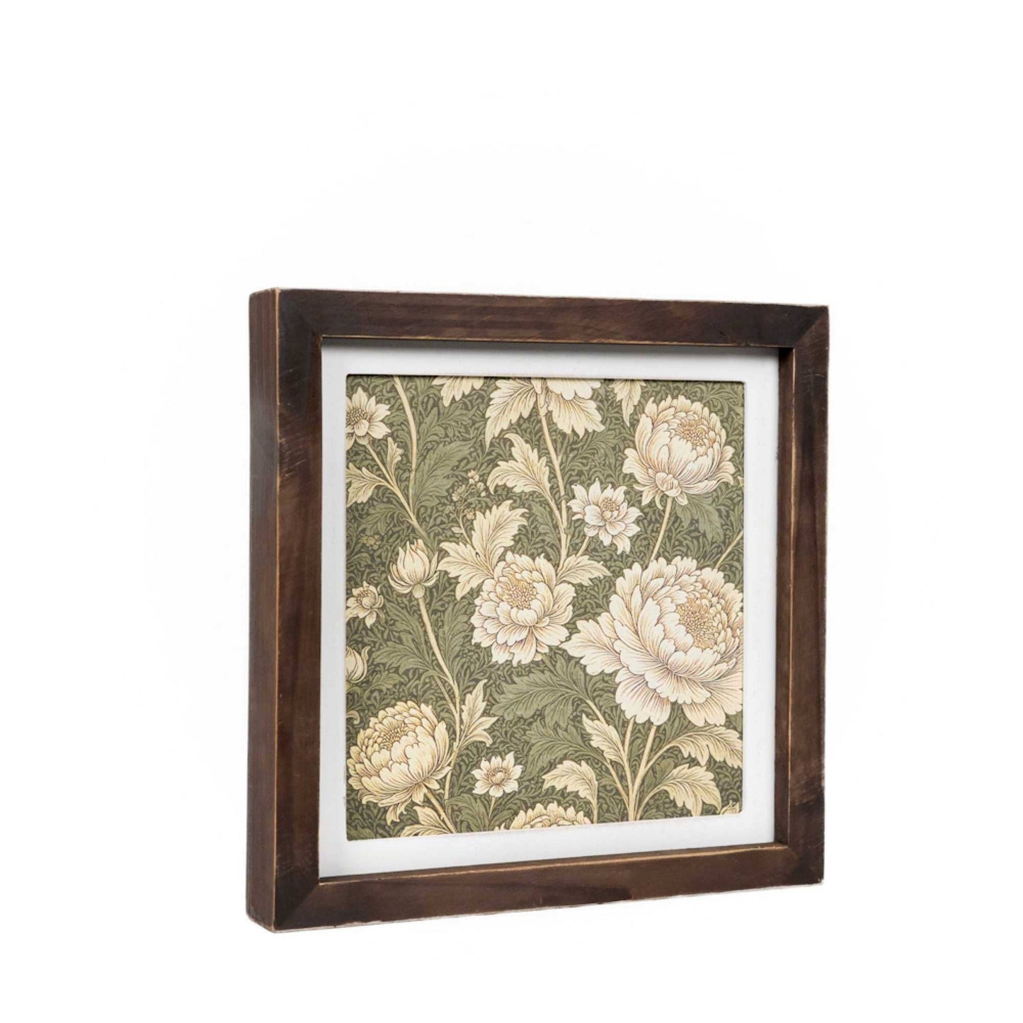 11014 - 10x10 wood frame Wall Art sign (FLORAL) Home Decor