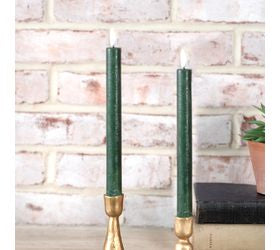 Green Taper Candle