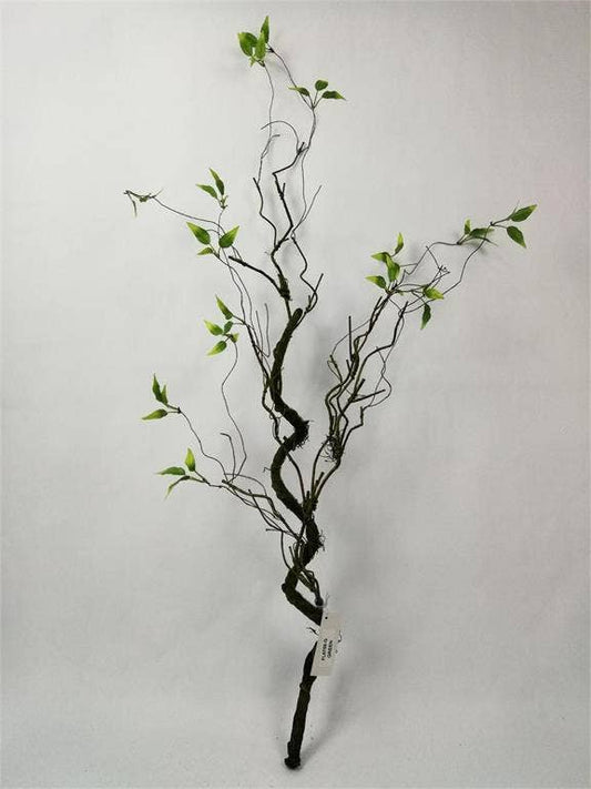 Mossed Twig Vine W/leaves 52" Green