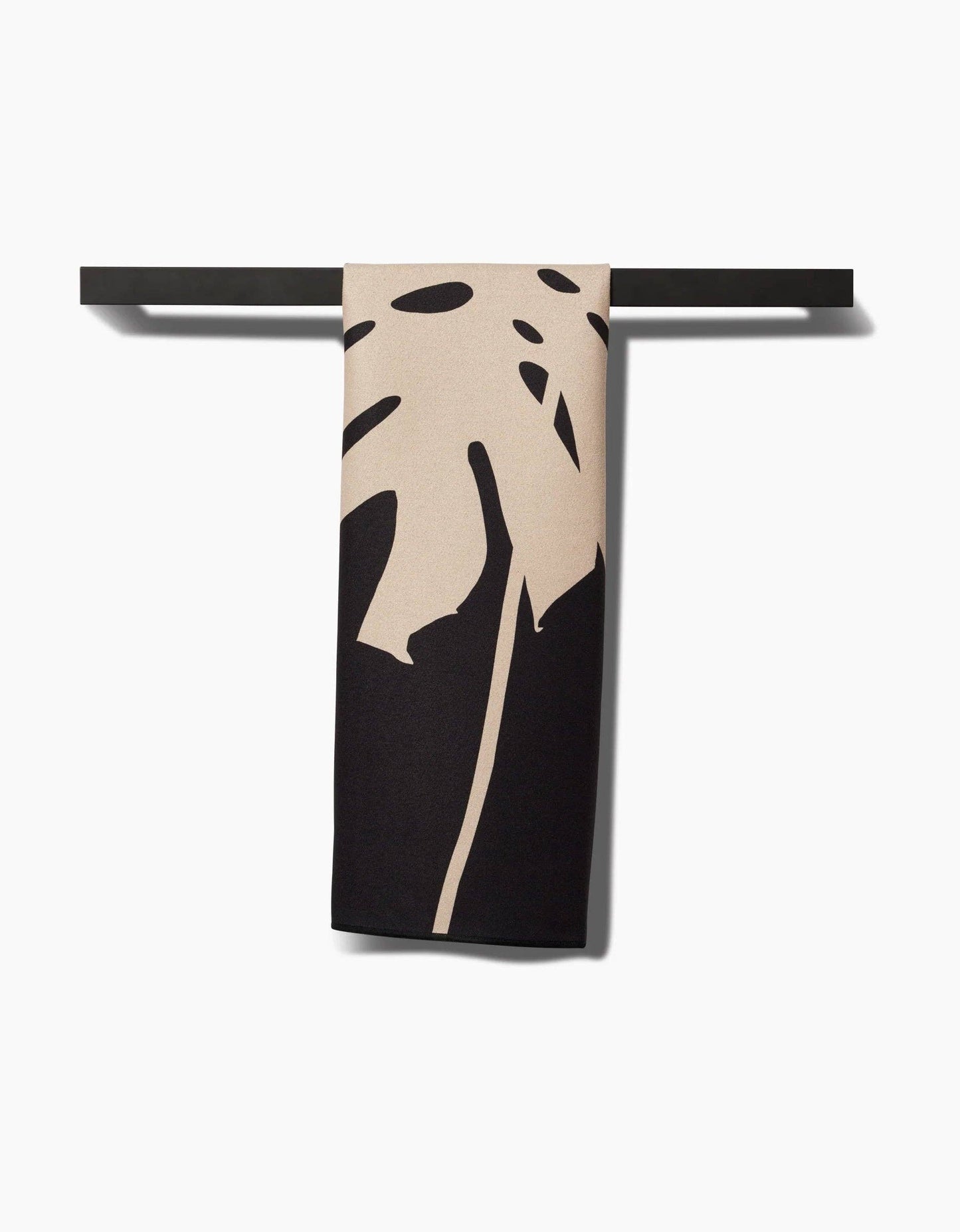 Cream Monstera Fitness Towel