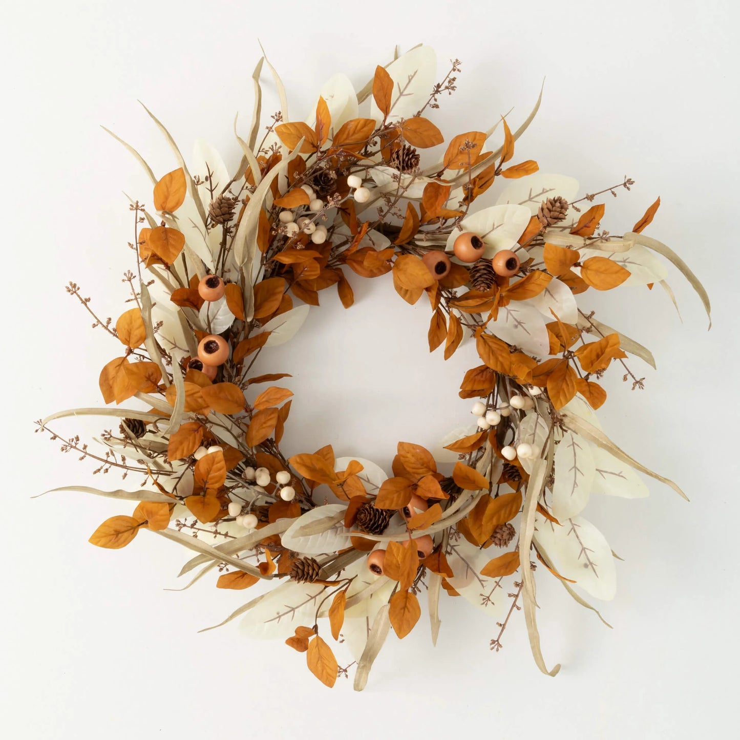 Fall Mixed Foliage Wreath