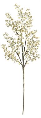 MINI PEARL BERRIES SPRAY WITH GOLD RECEPTACLES, PEARL/CHAMPAGNE