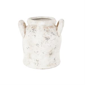 Cream Distressed Vase