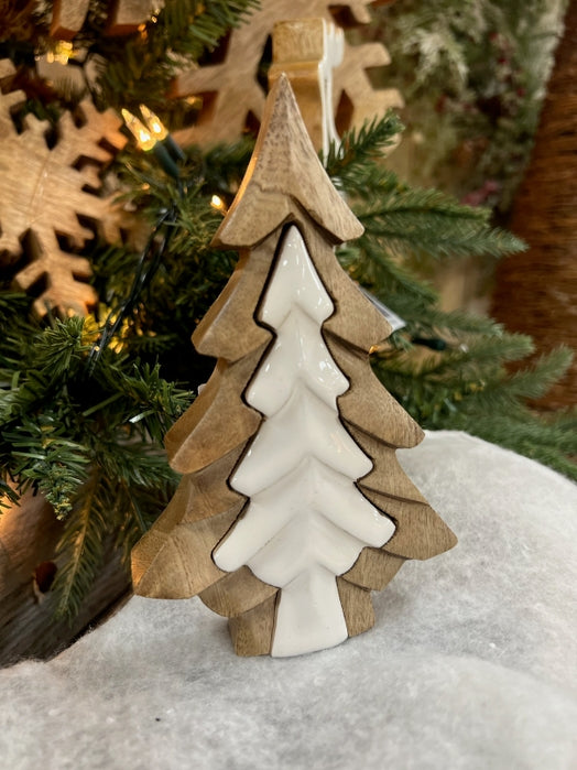 4x6 Wooden Tree w/ White Enamel Cutout