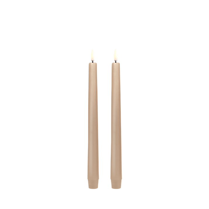 .9x9.8" Smooth Taper LED Candle