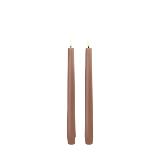 Individual Caramel Taper Candle .09x9.8