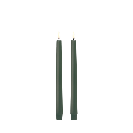 Individual Olive Green Taper Candle