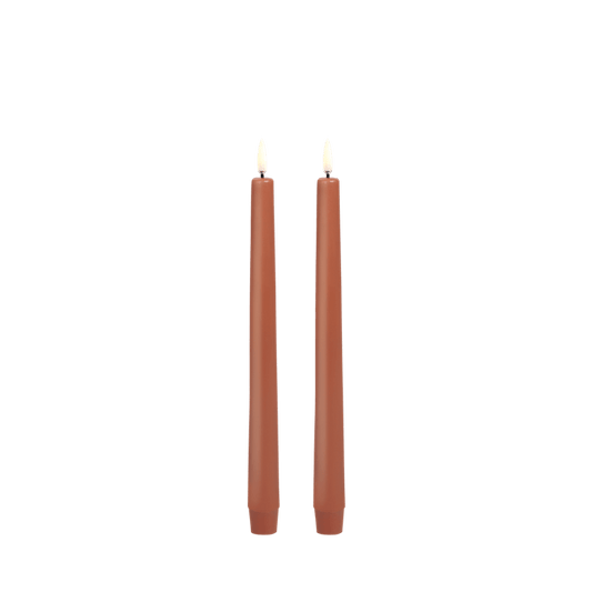 Terracotta Pillar Taper Candle .09x9.8