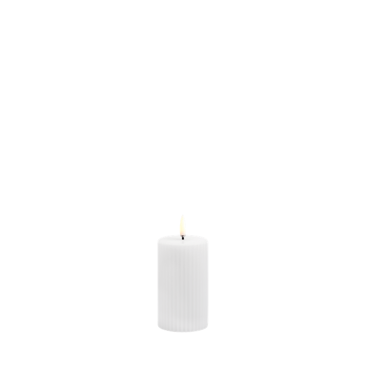 Uyuni White Grooved Candle