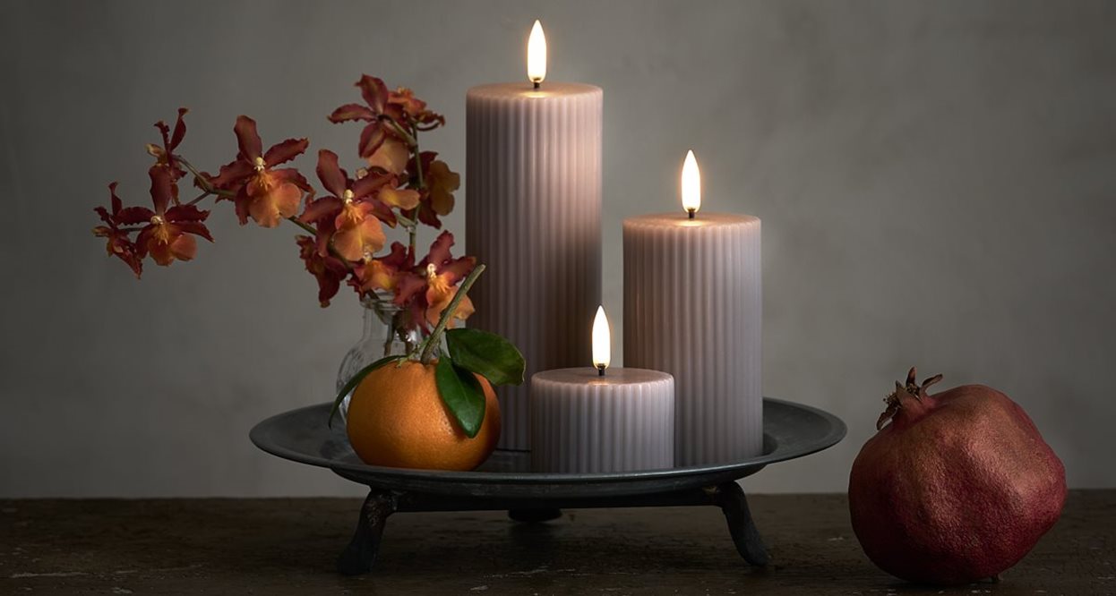 Uyuni Sandstone Grooved Candle