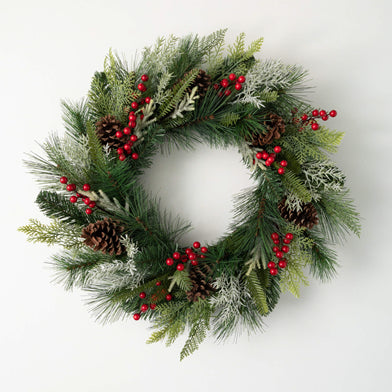 Pine/Cone/Berry Wreath