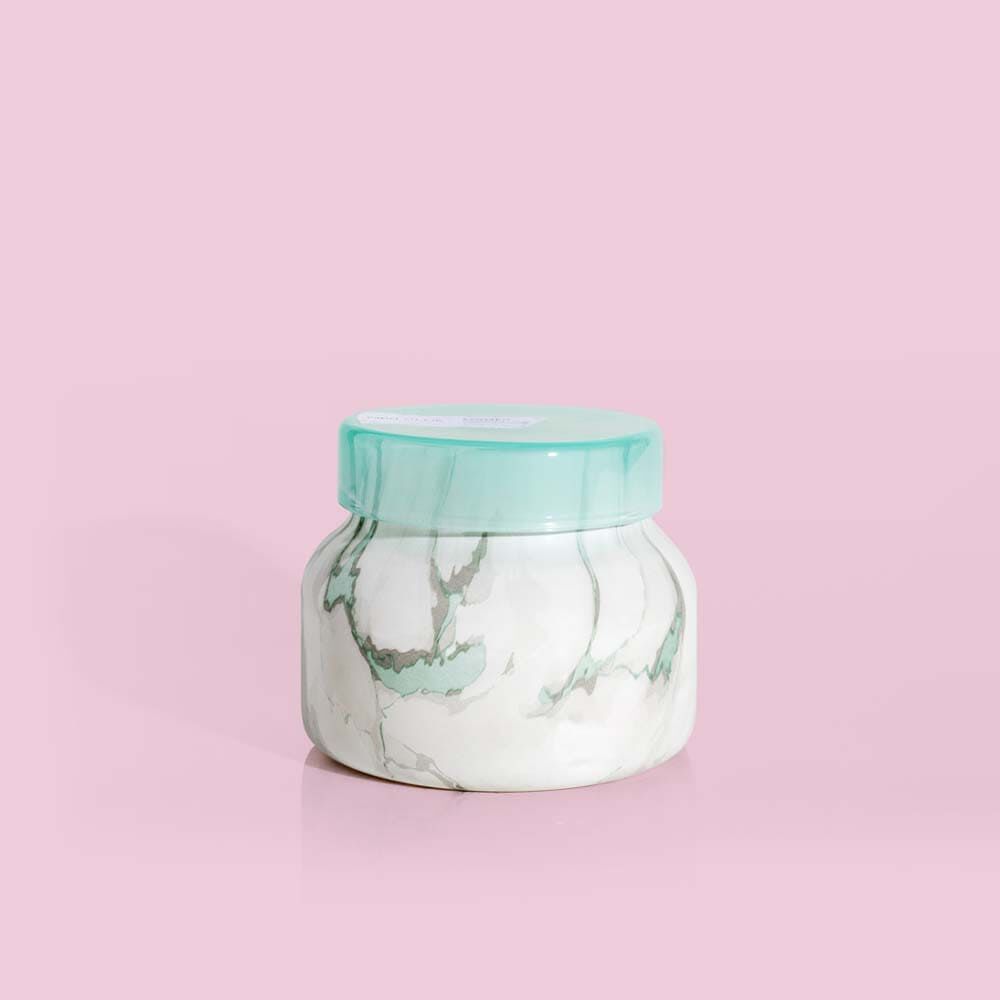 Coconut Santal Modern Marble Petite Jar, 8 oz